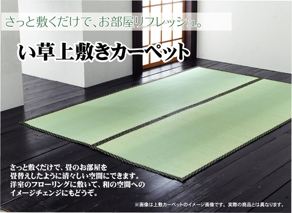 純国産 双目織 い草上敷 『松』 本間8畳（約382×382cm）