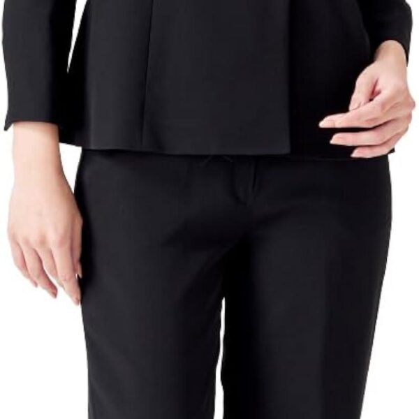 喪服 レディース 礼服 ブラックフォーマル ウォッシャブル 洗える 後開き 春 夏 秋 冬 用 オールシーズン 3点セット パンツ スーツ 準喪服 30代 40代 50代( ［25］ ウォッシャブル 後開き 3点 パ