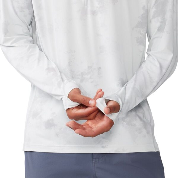 (取寄) マウンテンハードウェア メンズ クレーター レイク 1/2-ジップ シャツ - メンズ Mountain Hardwear men Crater Lake 1/2-Zip Shirt - Men's Mhw White Nebula Print