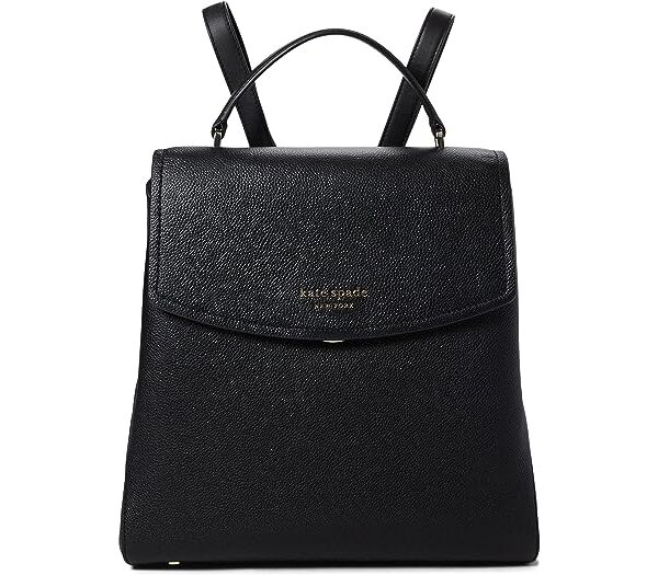 (取寄) ケイトスペード レディース トンプソン ペブルド レザー ミディアム バックパック Kate Spade New York women Kate Spade New York Thompson Pebbled Leather Medium Backpack Black