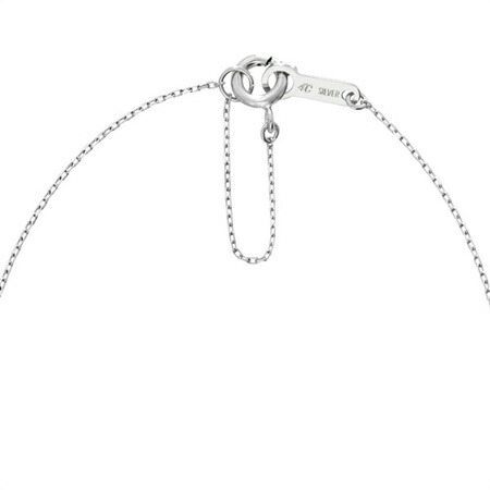 ヨンドシー 4℃ ネックレス シルバー ネックレス ダイヤモンド メンズ レディース ブランド 正規品 新品 ギフト プレゼント 送料無料 無料ラッピング 秋冬