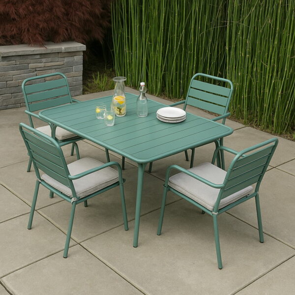 送料無料！(コストコ) サンヴィラ Smooth 屋外用ダイニング 5点 セット