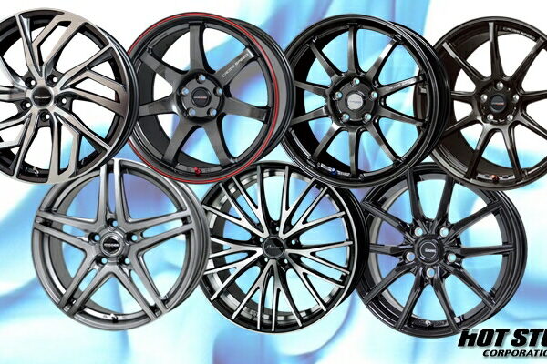 4本セット HOT STUFF G.speed G-07 メタリックブラック (MBK) 16インチ 6.5J 100/5 48 インプレッサ GD2