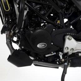 R&G アールアンドジー レーシング エンジンケース カバー:ブラック Husqvarna Svartpilen125(21-) 左側 generator cover RG-ECC0342R