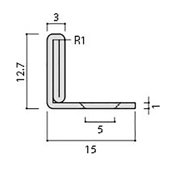 装飾見切り材(床用)床見切りL(ステンレス)SM-2700L/SUS