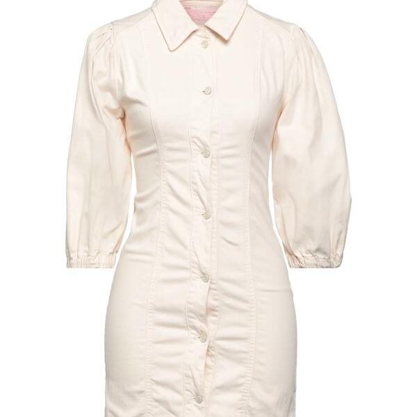 ビンバイローラ レディース ワンピース トップス Denim dress Cream